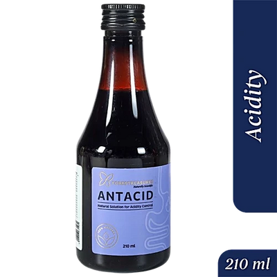 Forestreasures Antacid Syrup - Natural Solution For Acidity Control, Naturally Scientific, 210 ml Bottle