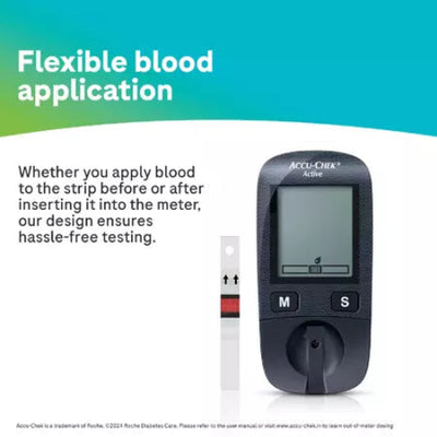 ACCU-CHEK ACTIVE GLUCOMETER TEST STRIPS BOX OF 50