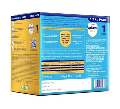 Aptamil Gold Infant Formula Stage 1  1.2KG