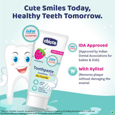 CHICCO KIDS TOOTHPASTE STRAWBERRY  50GM