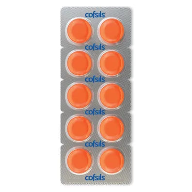 COFSILS GINGER LEMON FLAVOUR , 10  LOZENGES