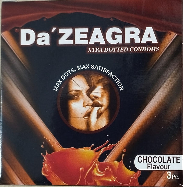Da’ZEAGRA Condom Chocolate Flavour (Pack of 3 Pieces)