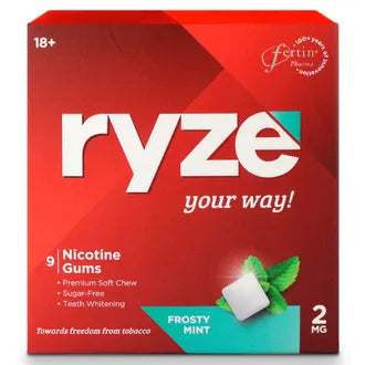 Ryze Nicotine Gums Frosty Mint 2 mg