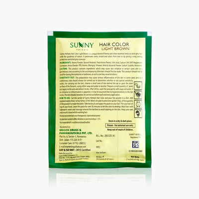SUNNY HAIR COLOR LIGHT BROWN 10GM (Pack of 10)