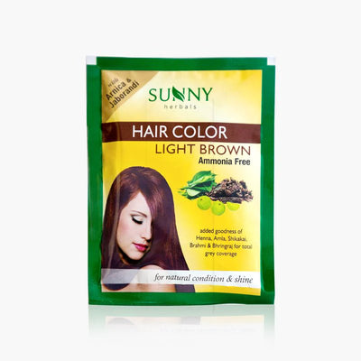 SUNNY HAIR COLOR LIGHT BROWN 10GM (Pack of 10)