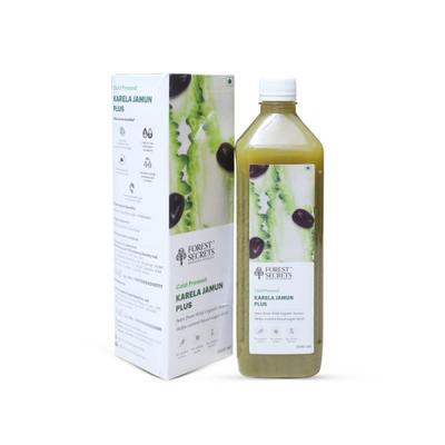 Forest Secrets Cold Pressed Karela Jamun Plus Juice | Helps Control Blood Sugar Level - 1000 ML  (1000 ml)